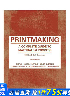 【现货】Printmaking 版画：材料和程序指南 绘画技法入门 英文原版艺术