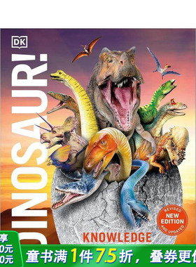 【预售】恐龙知识百科全书 Knowledge Encyclopedia Dinosaur 英文儿童插画科普绘本 进口童书
