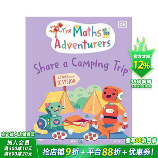【预售】数学探险家分享露营之旅 The Maths Adventurers Share a Camping Trip 百科知识科普 英文儿童插画绘本 进口童书