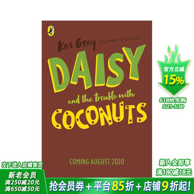 【预售】【黛西的冒险故事】椰子的烦恼 Daisy and the Trouble with Coconuts 英文儿童章节桥梁故事书 英语拓展阅读