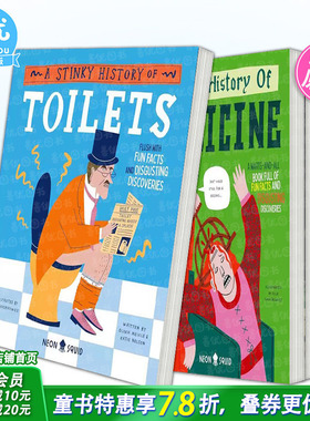 【现货多册选拍】古怪的历史：病态的医学史/厕所史/失败史 Wacky Histories:A Sick History of Medicine英文儿童趣味科普进口书
