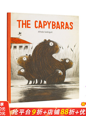 【现货】水豚一家 柯克斯书评/纽约公共图书馆年度绘本 The Capybaras 英文儿童插画故事绘本 进口童书