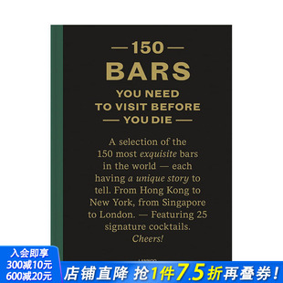 Bars 建筑设计 预售 You 150 150个该看 正版 Die Need 进口书籍画册 Visit 酒吧 Before 英文原版 善优图书