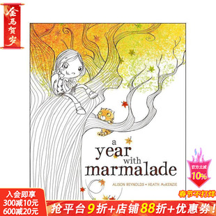 【现货】果酱的一年 A Year with Marmalade 英文儿童插画故事绘本 进口童书