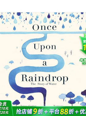 【现货】【诗意科学探索】雨滴 水知识科普 Once Upon a Raindrop : The Story of Water 英文儿童插画绘本 进口童书