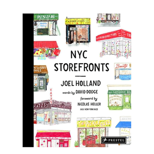 【现货多册选拍】纽约/伦敦/巴黎/布鲁克林橱窗 备受欢迎的景点插画 NYC Storefronts精装艺术插画绘本Joel Holland英文进口儿童书