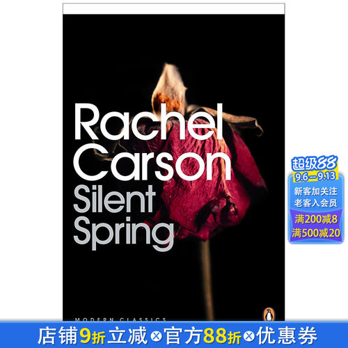 【现货】Silent Spring 寂静的春天 Rachel Carson 英文原版社科
