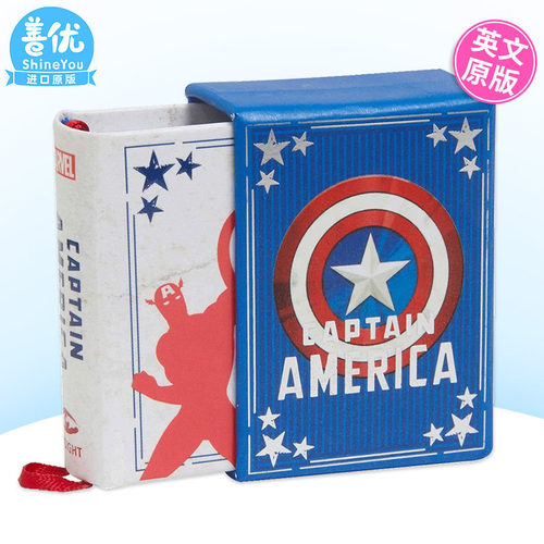 【预售】【Tiny Book】英文原版 漫威：美国队长 迷你小书 Marvel Comics: Captain America   正版进口书籍 善优图书