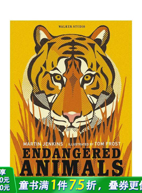 【现货】濒危动物 Endangered Animals 英文儿童插画科普绘本 进口童书