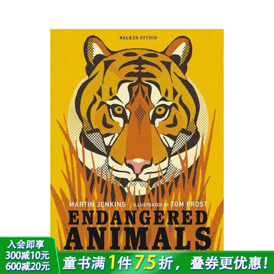 【现货】濒危动物 Endangered Animals 英文儿童插画科普绘本 进口童书