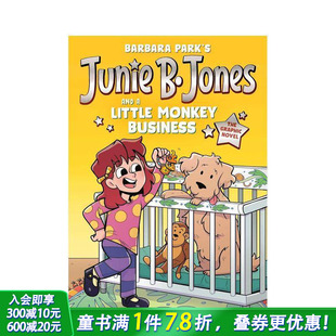 and 预售 Business英文儿童全彩漫画故事 麻烦 Monkey 朱尼?B?琼斯与小猴子 英语拓展阅读进口童书 Junie Little Jones