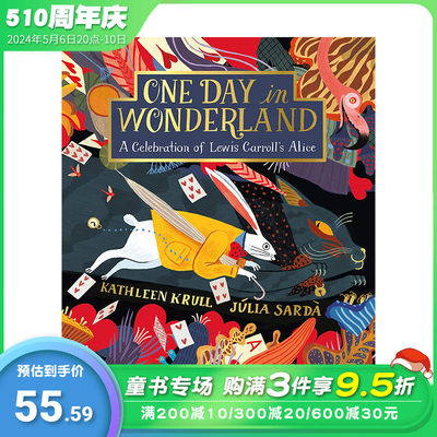 【预售】One Day in Wonderland 爱丽丝漫游仙境 插画家Julia Sarda【善优童书】