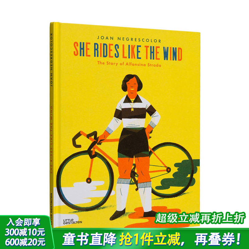 【预售】She Rides Like the Wind单车环意女车手Alfonsina Strada【善优童书】
