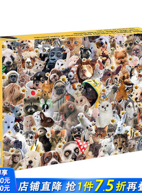 【现货】疗愈宠物拼图500片 进口文创  Literally Just Pictures of Cute Animals That Will Make You Feel Better