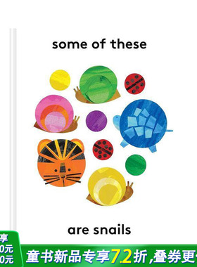 【预售】英文原版 看看哪些是蜗牛 Some of These Are Snails 儿童英语艺术插画绘本 精装 进口图书 善优童书