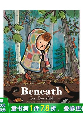 【预售】英文原版 表面之下 Beneath 自我认知情绪管理 哲理 精装艺术插画绘本 儿童进口英语图书 善优童书