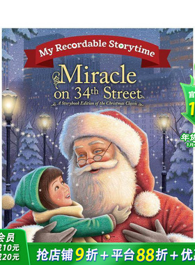 【现货】我的可录制故事时间：34街的奇迹 My Recordable Storytime: Miracle on 34th Street 英文儿童插画故事绘本进口书