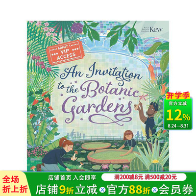 【预售】植物园之邀 An Invitation to the Botanic Gardens 英文儿童插画科普故事绘本 进口童书