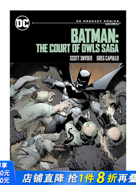 【预售】蝙蝠侠猫头鹰法庭（DC漫画精编版） Batman: The Court of Owls Saga 原版英文漫画书 正版进口书