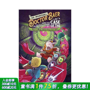 贝尔博士与双面雕像案The Statue英文儿童故事书拓展阅读 Faced the 现货 神秘 Case Doctor Inscrutable Two Baer and