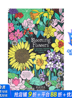 【预售】英文原版 盛开的花朵：植物与人的季节史 Blooming Flowers 人文历史 正版进口图书画册 善优图书