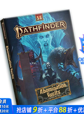 【预售】开拓者冒险之路：厌恶金库 Pathfinder Adventure Path: Abomination Vaults (5e) 原版英文插画原画设定集 正版进口书