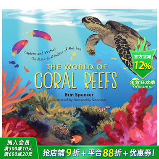 【现货】英文原版 珊瑚礁世界 World of Coral Reef s 亲子英语 儿童绘本 海洋生态环保科普知识 6岁以上 进口童书