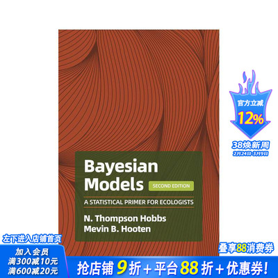 【预售】贝叶斯模型导论:生态学家统计入门 Bayesian Models 原版英文社会科学 正版进口书