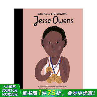 大梦想 杰西·欧文斯Jesse 英文原版 现货 职业发展启蒙启蒙 6岁儿童艺术启蒙艺术绘本图书 小人物 Owens