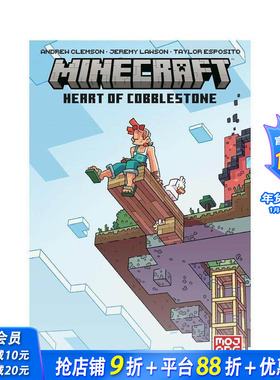 【预售】我的世界：鹅卵石之心 卷1 Minecraft: Heart of Cobblestone Volume 1 原版英文漫画书 正版进口书