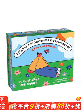 【预售】【日历】随处感受美好 Liberty Ewan插画作品 2026年日历 Feeling the Goodness Everywhere I Go艺术创意进口文创周边