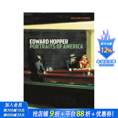 【预售】爱德华·霍珀:美国肖像 Edward Hopper: Portraits of America 原版英文艺术画册画集 正版进口书