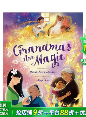 【现货】外婆有魔法 Grandmas Are Magic 英文儿童插画故事绘本 进口童书