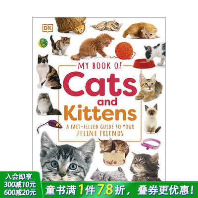 【预售】英文原版 我的猫猫之书 My Book of Cats and Kittens 动物科普 了解猫咪品种习性 精装艺术插画绘本 进口儿童英语图书