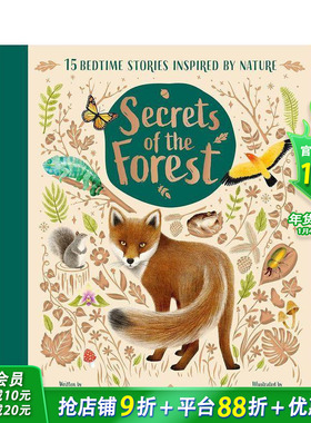 【预售】【自然睡前故事】森林奥秘 【Nature Bedtime Stories】Secrets of the Forest 英文儿童插画故事科普绘本 进口童书