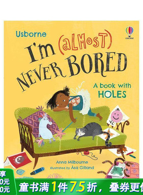 【现货】英文原版 我（几乎）从不感到无聊 I’m (Almost) Never Bored 艺术插画绘本 儿童英语进口图书 善优童书