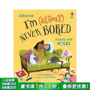 Almost 现货 从不感到无聊 Never 儿童英语进口图书 我 艺术插画绘本 英文原版 善优童书 几乎 Bored I’m