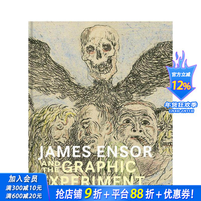 【预售】詹姆斯?恩索尔与平面实验 James Ensor and the Graphic Experiment 原版英文艺术画册画集 正版进口书