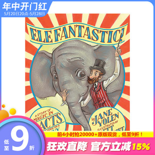 预售 正版 大象 6岁 英语儿童绘本图画书 了不起 真实故事 英文原版 Elefantastic 人与动物 进口童书