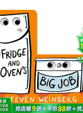 【现货】【任务】冰箱和烤箱的任务 【The Big Jobs Books】Fridge and Oven's Big Job 英文儿童趣味互动绘本 英语早教进口书