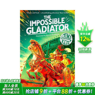 【预售】【时间之钥】#3：不可能的角斗士 【Time Keys】英文儿童故事 英语拓展阅读进口书 儿童历史探险小说
