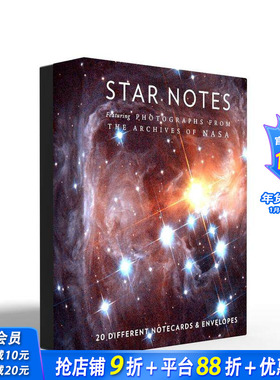 【预售】【笔记本】星体(美国国家航空航天局)Star Notes: 20 Different Notecards and Envelopes 高颜值艺术创意进口文创产品