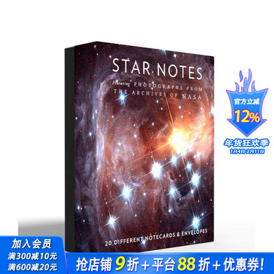【预售】【笔记本】星体(美国国家航空航天局)Star Notes: 20 Different Notecards and Envelopes 高颜值艺术创意进口文创产品