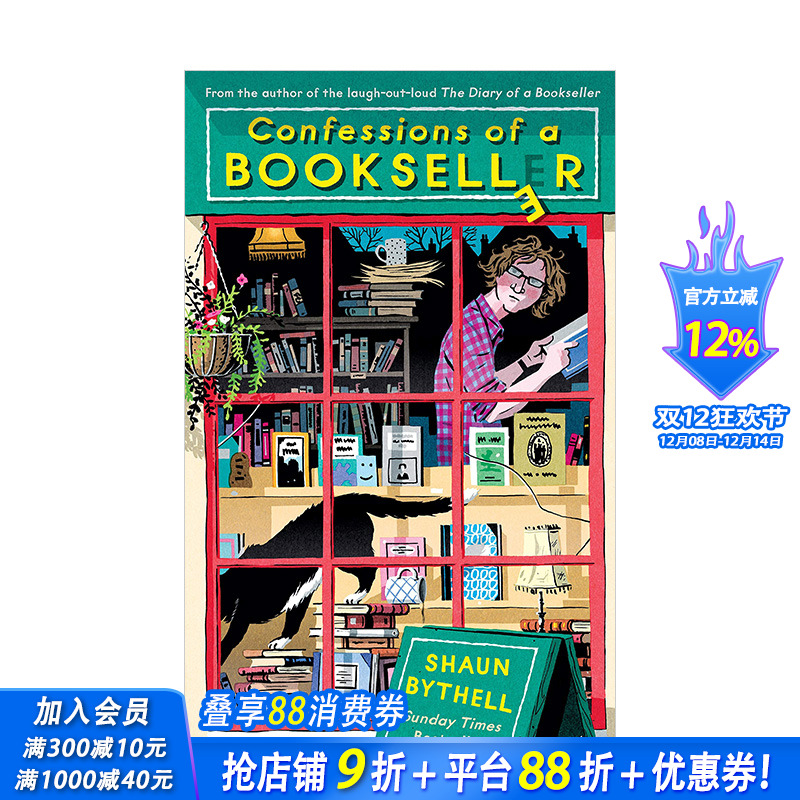 【现货】书店日记2:书店四季Confessions of a Bookseller 肖恩白塞尔 人气毒舌店主的爆笑吐槽与告白 幽默小说英文版图书
