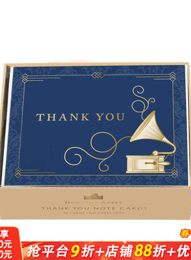 【预售】唐顿庄园 感谢卡礼盒 Downton Abbey Thank You Boxed Card Set (Set of 30) 原版卡牌 正版进口书