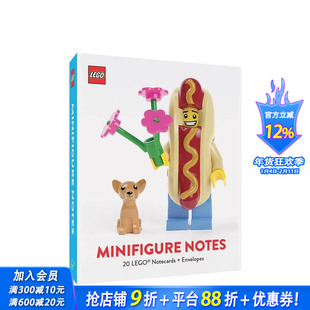 【预售】【笔记本】乐高迷你人物笔记本 LEGO Minifigure Notes 原版笔记本Notebook 艺术创意进口文创周边