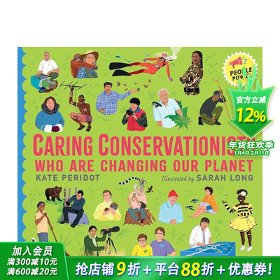 【预售】改变地球的环保主义者 Caring Conservationists Who Are Changing Our Planet 英文儿童科普插画绘本 进口童书