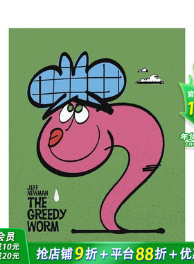 【预售】贪心的虫子 Greedy Worm 英文儿童插画故事绘本 进口童书