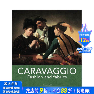 【预售】卡拉瓦乔：时尚与织物 Caravaggio : Fashion and Fabrics 原版英文时尚 正版进口书
