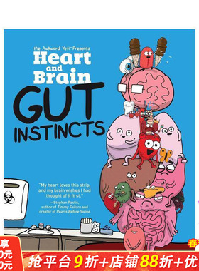 【现货】心与脑：肠道本能 Heart and Brain:Gut Instincts 英文漫画 正版进口书